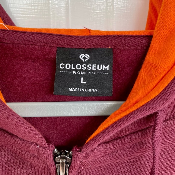 NEW Maroon Virginia Tech Zip Up - Picture 3 of 4